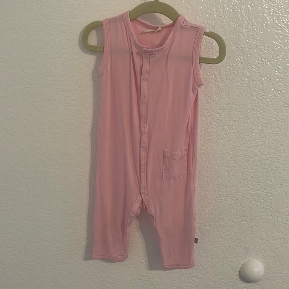Kyte Baby Sleeveless Snap Romper Petal 12-18 months